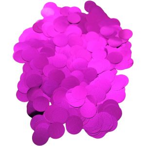 Confetti 200 g - 1.5cm Metallic Hot Pink