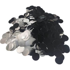 Confetti 200 g - 1.5cm Metallic Black