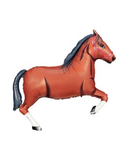37" Brown Horse Balloon