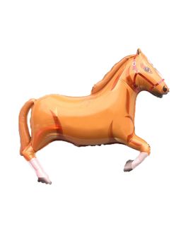 33" Light Brown Horse Balloon