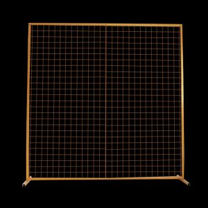 6.5 ft Metal Mesh Background Gold