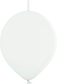 11" Standard White Linking (50pcs) Belbal Balloons