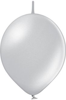 11" Metallic Silver Linking (50pcs) Belbal Balloons