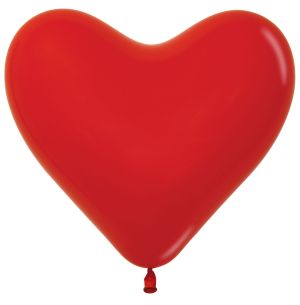 06" Fashion Red Heart (50pcs) Sempertex Balloons