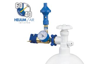 Helium Latex Inflator with 60/40 Push Valve Conwin