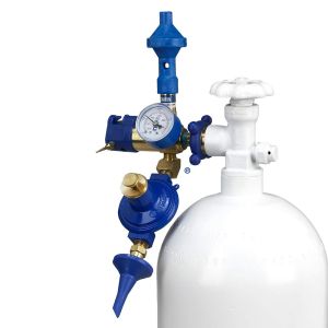 Helium Bubble Inflator with 60/40 Push Valve