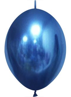 10" Chrome Blue Linking (50pcs) Celetex Balloons