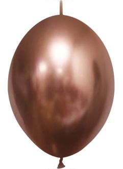 10" Chrome Rose Gold Linking (50pcs) Celetex Balloons