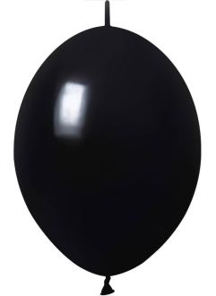 12" Standard Black Linking (50pcs) Celetex Balloons