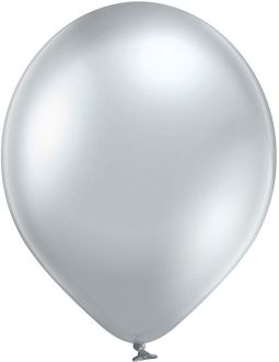 17" Glossy Silver (25pcs) Belbal Balloons