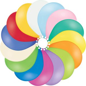 17" Standard Assortment (25pcs) Belbal Balloons