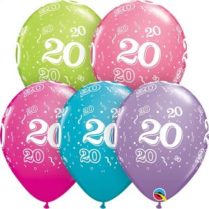 11" 20-A-Round Trendy Assortment (50pcs) Balloons