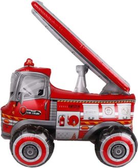 27" 3D Firetruck Balloon