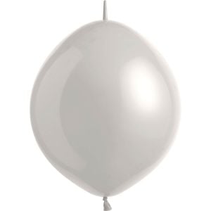 06" Metallic Silver Linking (100pcs) Everts Balloons