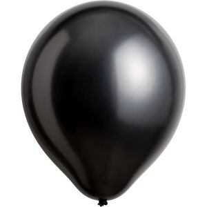 11" Pearl Jet Black (50pcs) Everts Balloons