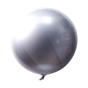 24" Chrome Bobo Balloon Silver