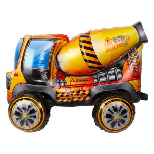 28" 3D Cement Truck Balloon