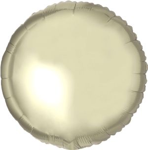 68" White Gold Circle Balloon