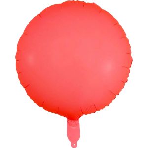 18" Neon Red Circle (non-packaged) Balloon