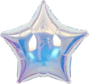 19" Mirror Iridescent Star Balloon