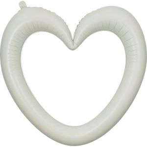 40" Linking Ring Heart Cream Balloon