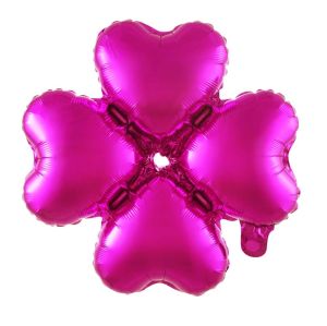 14" Clover Fuchsia Balloon