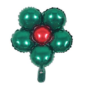 12" Deco Flower Green Balloon