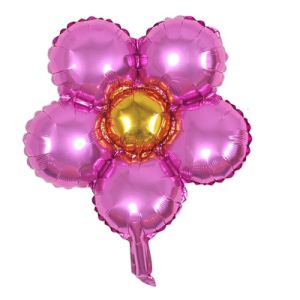 12" Deco Flower Pink Balloon