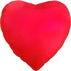 18" Matte Red Heart Balloon
