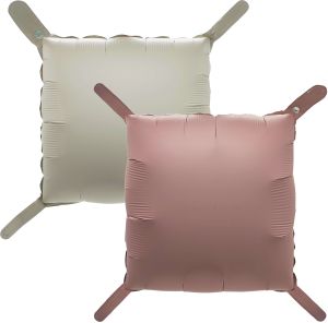 22" Square 2-sided Matte Pink and Cream Balloon