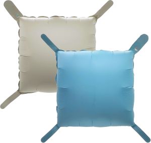 22" Square 2-sided Matte Blue and Cream Balloon