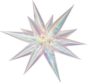 Magic Starburst 40" Iridescent Clear Balloon (air only)