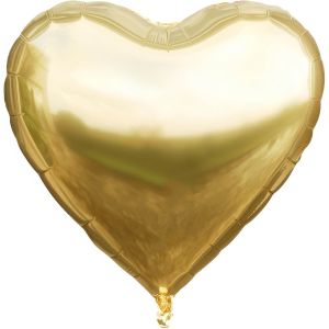 30" Metallic Gold Heart Balloon