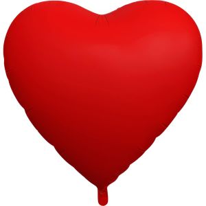 30" Matte Red Heart Balloon