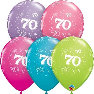 11" 70-A-Round Trendy Assortment (50pcs) Balloons