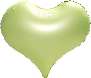 22" Matte Green Heart Balloons