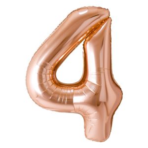 34" Champagne Gold Number 4 Airise Balloon