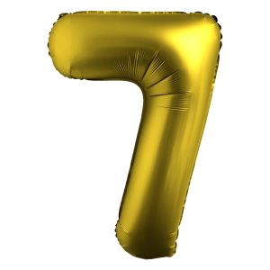 34" Chrome Gold Number 7 Airise Balloon