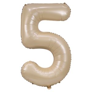 34" Caramel Number 5 Airise Balloon