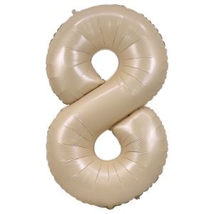 34" Caramel Number 8 Airise Balloon