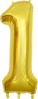 53" Gold Number 1 Balloon