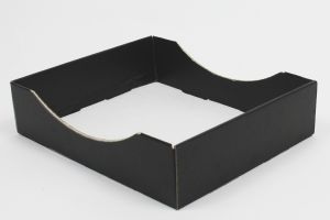 Balloon Gift Tray Double Cutaway Black (15pcs)