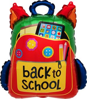 24" Back to School Backpack Balloon