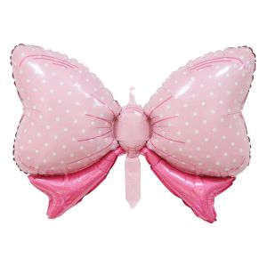 27" Baby Pink Bow Balloon