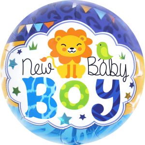 18" New Baby Boy Lion Balloon