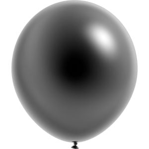 12" Metallic Black (50pcs) Luma Balloons