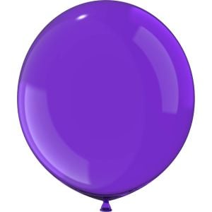 24" Clear Violet (5pcs) Luma Balloons