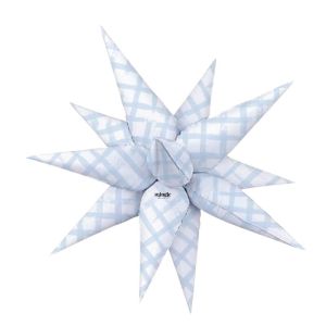 26" Blue Watercolor Starburst Balloon