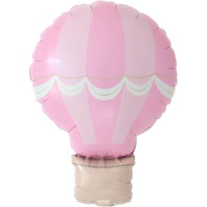 25" Pastel Pink Hot Air Balloon