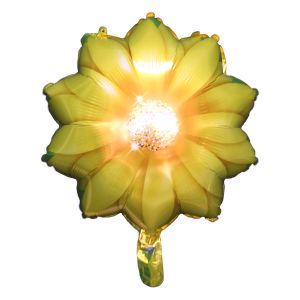 18" Yellow Lotus Balloon